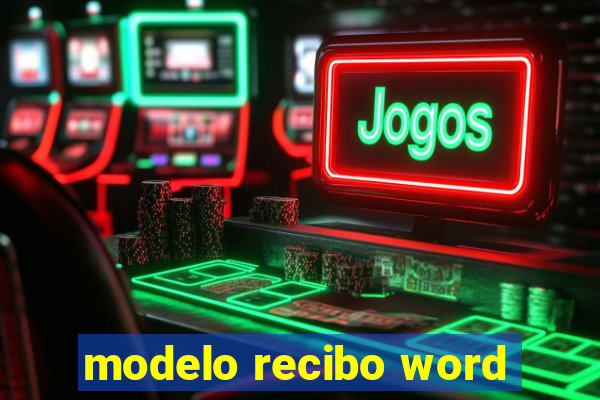 modelo recibo word