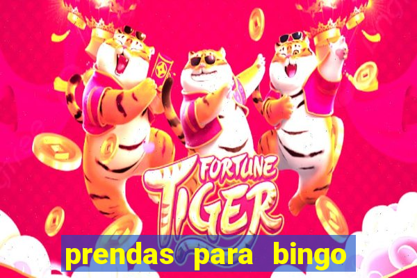 prendas para bingo de natal