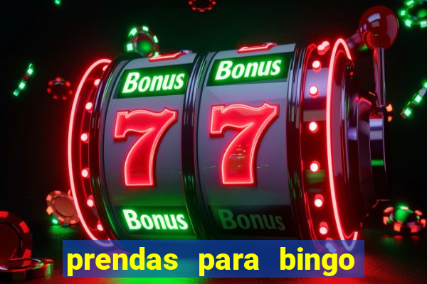 prendas para bingo de natal