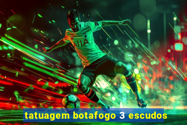 tatuagem botafogo 3 escudos
