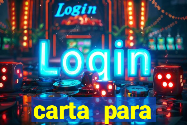 carta para encontrista homem