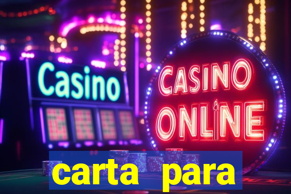 carta para encontrista homem