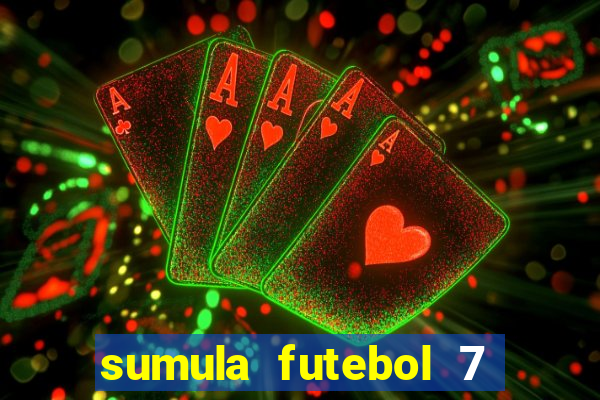 sumula futebol 7 society excel