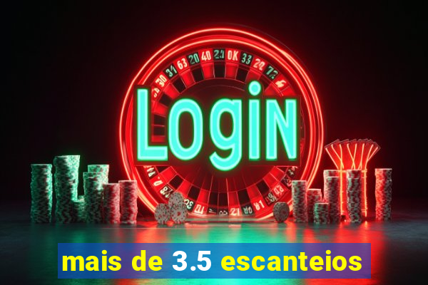 mais de 3.5 escanteios