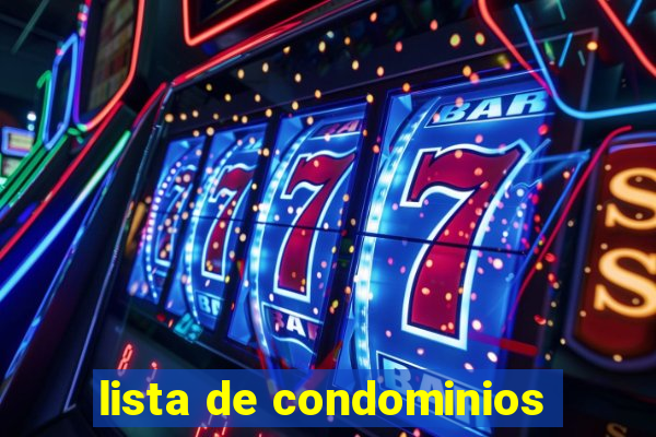 lista de condominios