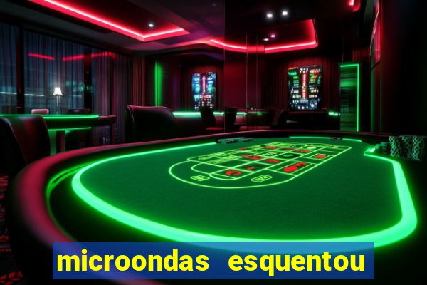 microondas esquentou demais e parou de funcionar