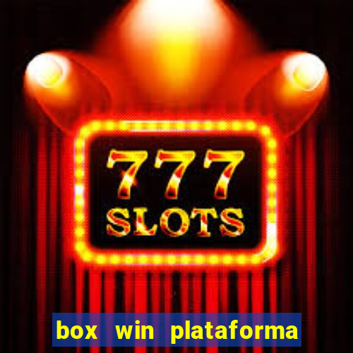 box win plataforma de jogos