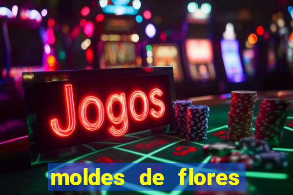 moldes de flores gigantes para imprimir