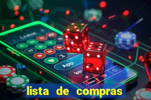 lista de compras para casa nova