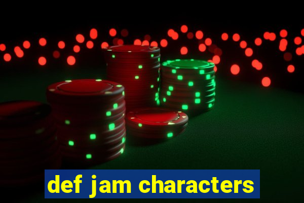 def jam characters