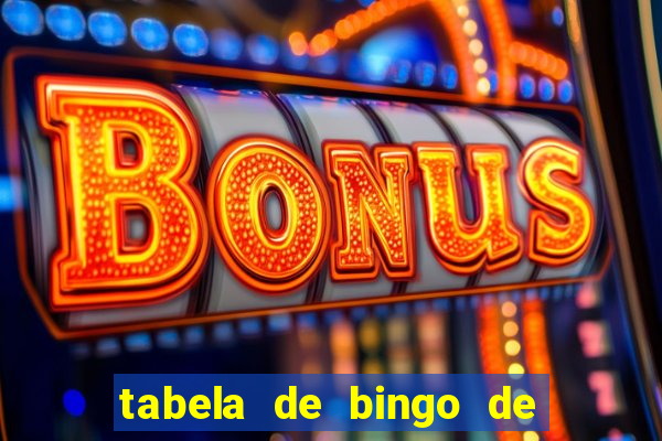 tabela de bingo de 1 a 100