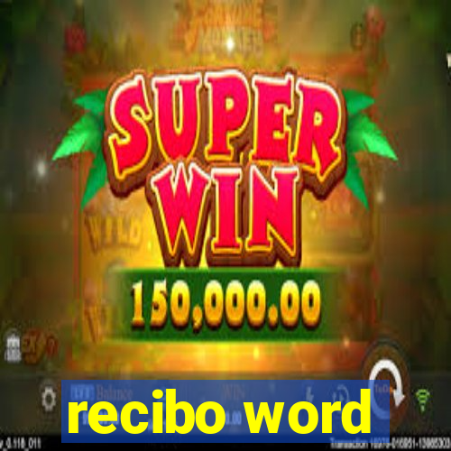 recibo word