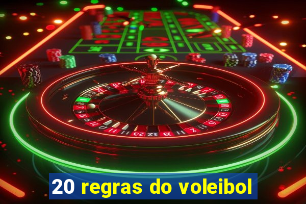 20 regras do voleibol