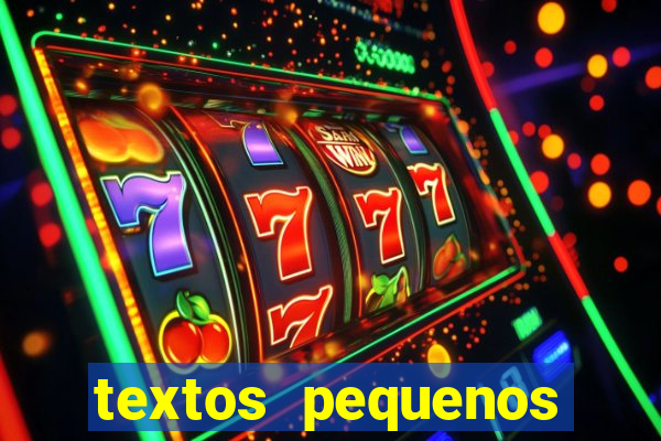 textos pequenos para alfabetizar