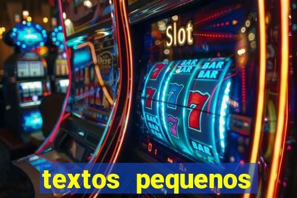 textos pequenos para alfabetizar