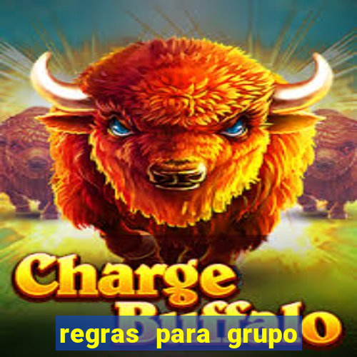 regras para grupo de futebol no whatsapp