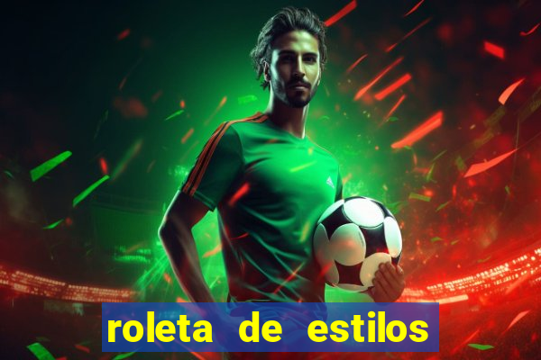 roleta de estilos de roupas