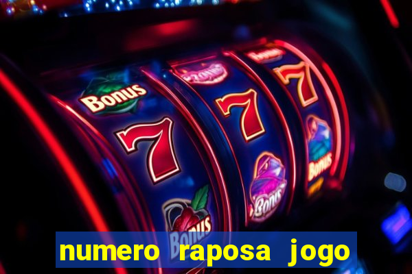 numero raposa jogo do bicho