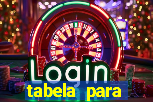 tabela para misturar cores