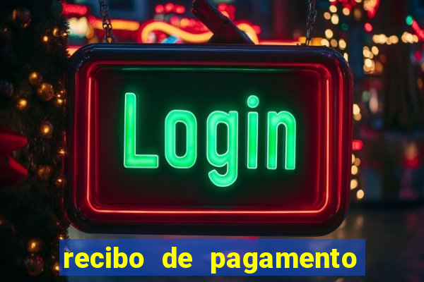 recibo de pagamento word editável
