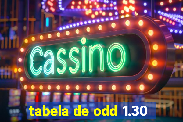 tabela de odd 1.30