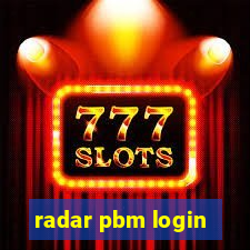 radar pbm login