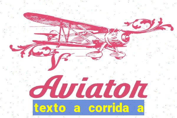texto a corrida a lagarta lili