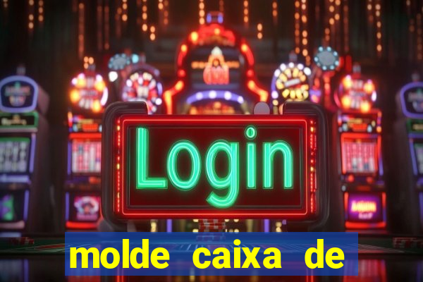 molde caixa de baralho png