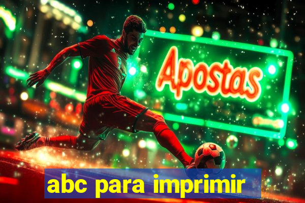 abc para imprimir