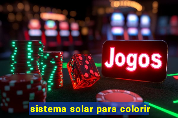 sistema solar para colorir