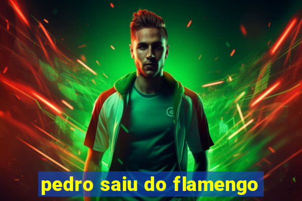 pedro saiu do flamengo