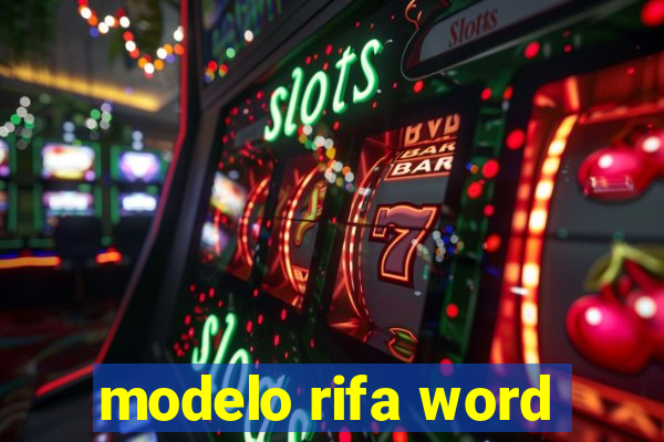 modelo rifa word