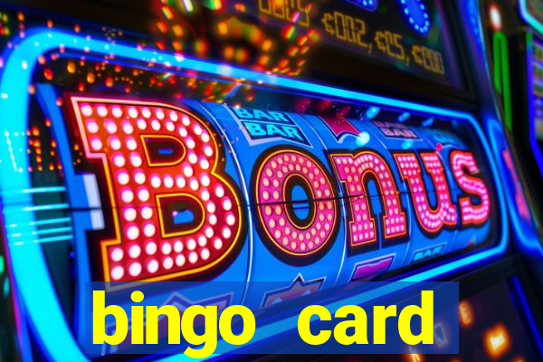 bingo card generator with pictures