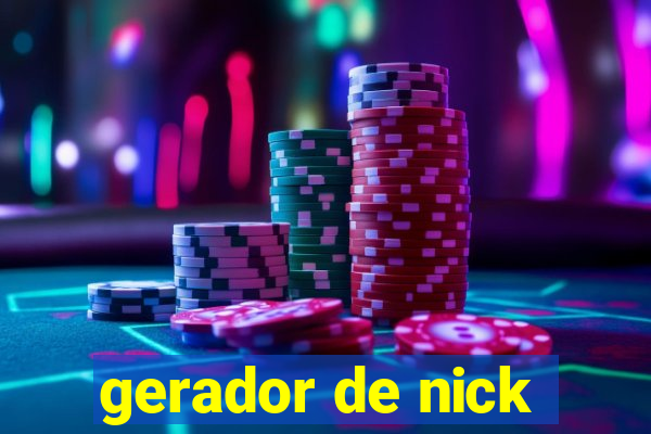 gerador de nick