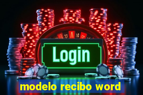 modelo recibo word