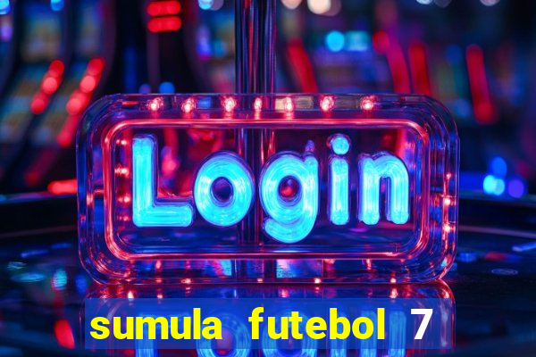 sumula futebol 7 society excel