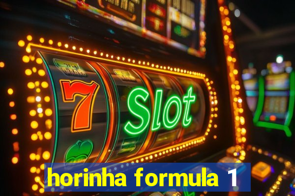 horinha formula 1