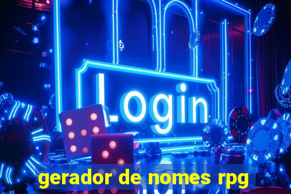 gerador de nomes rpg