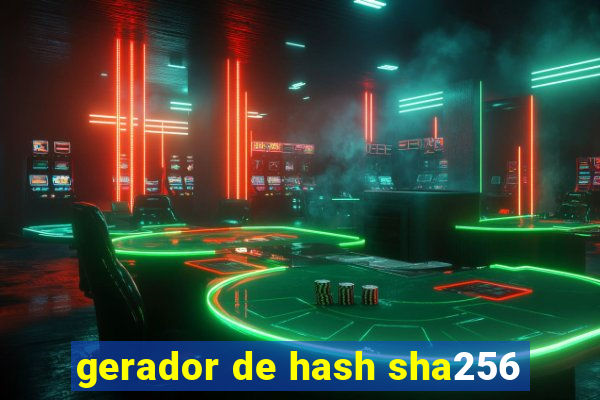 gerador de hash sha256