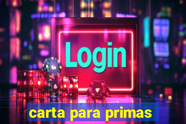 carta para primas