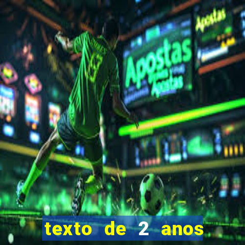texto de 2 anos de namoro