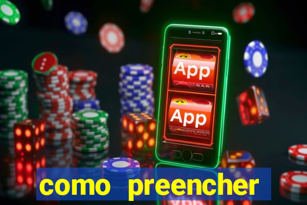 como preencher recibo de pagamento