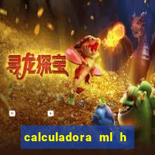 calculadora ml h para mcg kg min