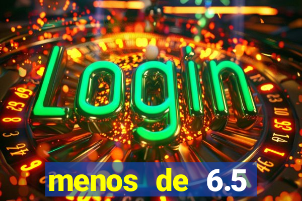 menos de 6.5 escanteios o que significa