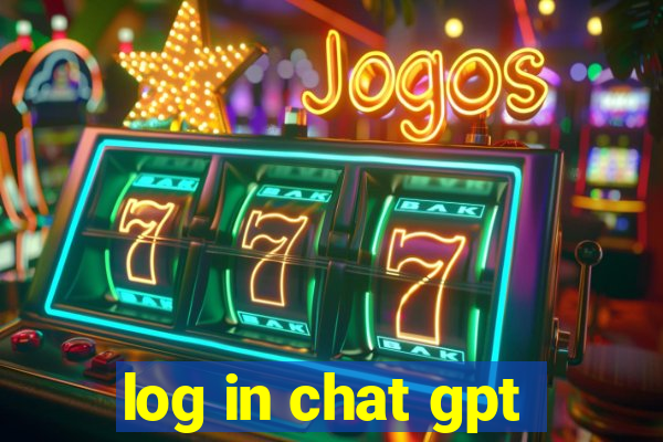 log in chat gpt