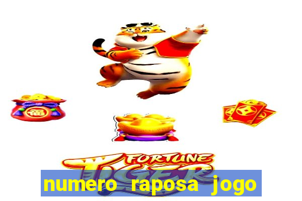 numero raposa jogo do bicho
