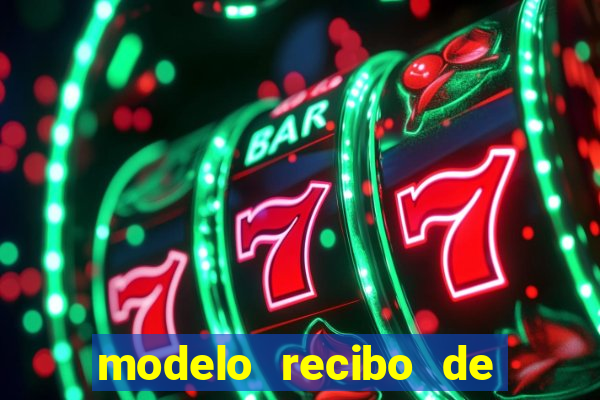 modelo recibo de pagamento word