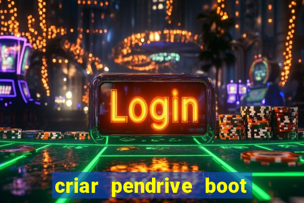 criar pendrive boot windows 10