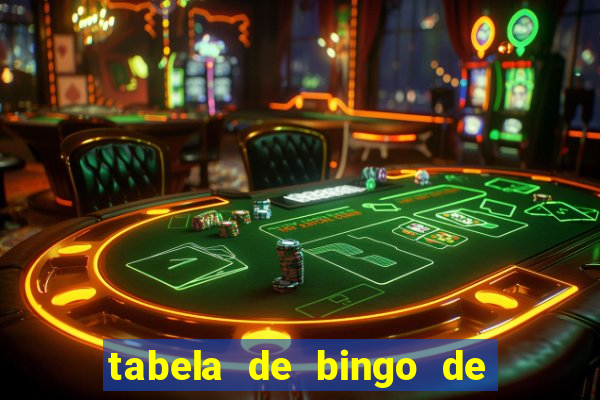 tabela de bingo de 1 a 100