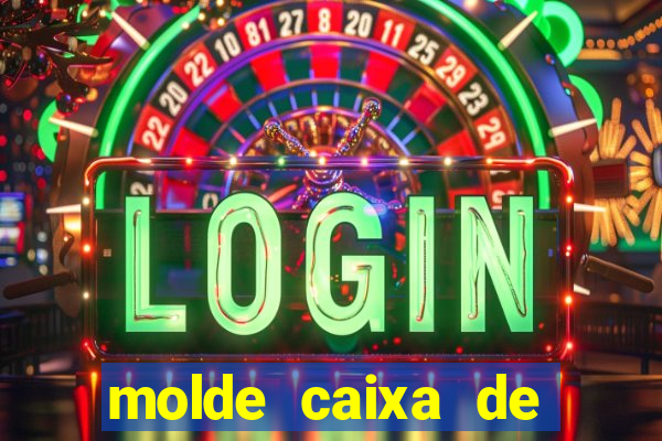 molde caixa de baralho png